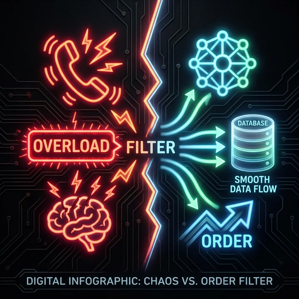 Phone Overload vs Organized Data Network