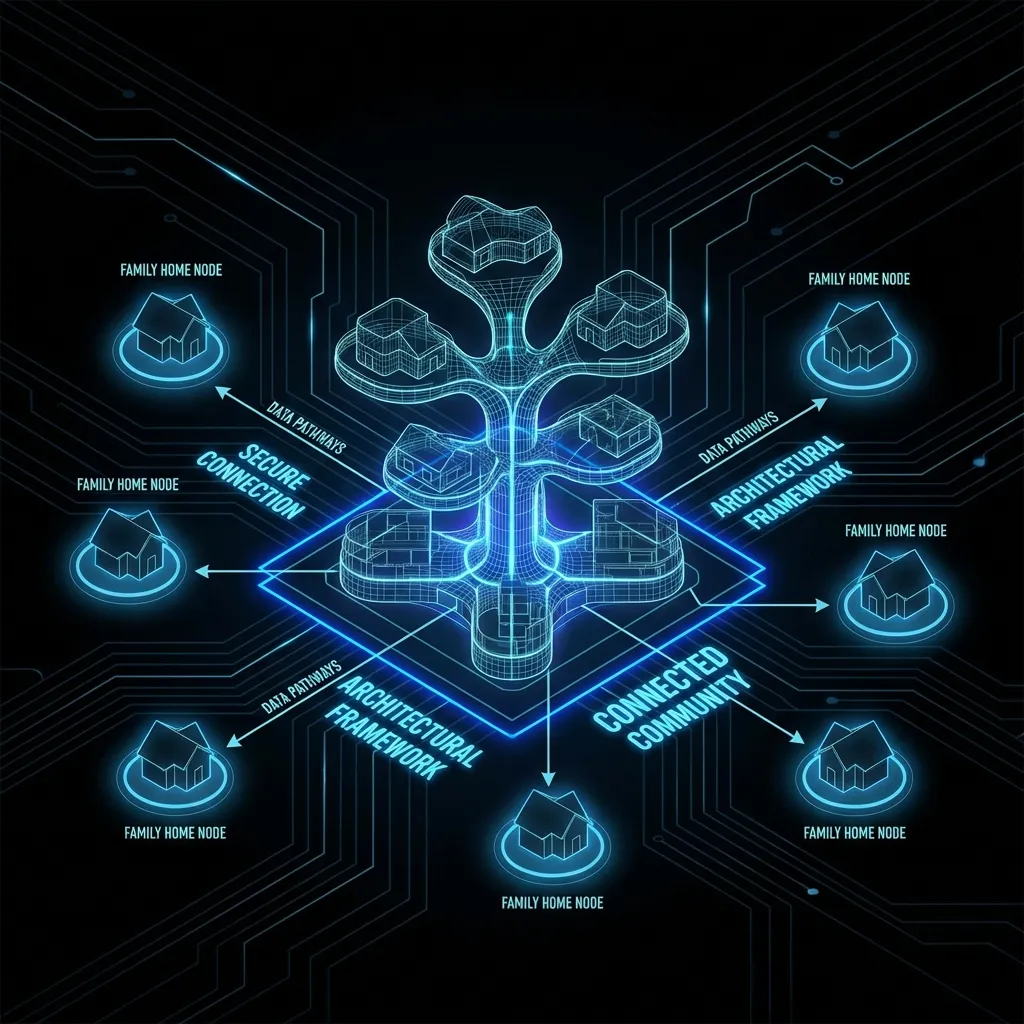 Neon Tree of Life Connected Community